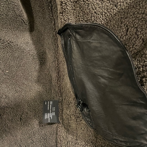 Andrew Marc Black Shearling Jacket - Picture 4 of 5